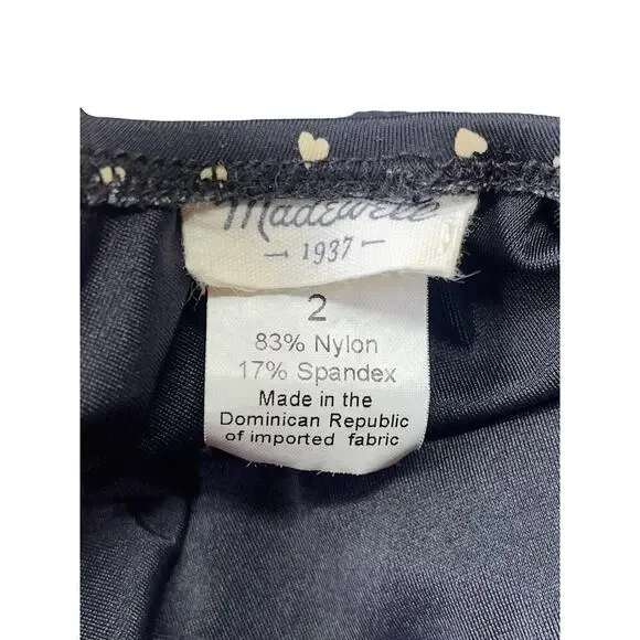 Madewell Polka Dot One Piece Open Back Swimsuit Retro Pin Up Resort - Size 2 - Picture 4 of 11